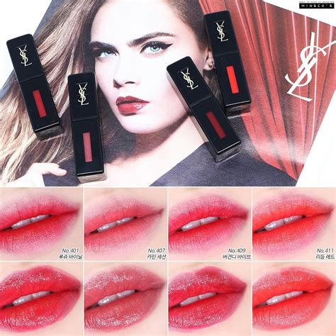 YSL 'Vinyl Cream Lip Stain' Swatches. | Ysl makeup, Ysl makeup lipstick, Cream lip stain