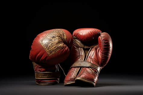 Premium AI Image | Vintage boxing gloves