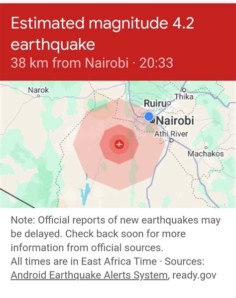 Earthquake tremors felt in Nairobi Nairobi, Nairobi County - Kenya news ...