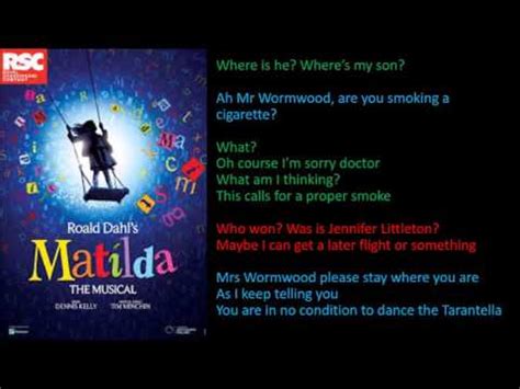 Matilda the Musical - Miracle full backing track - YouTube