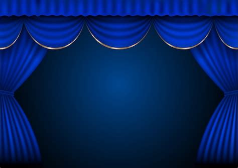 Premium Vector | Background curtain stage