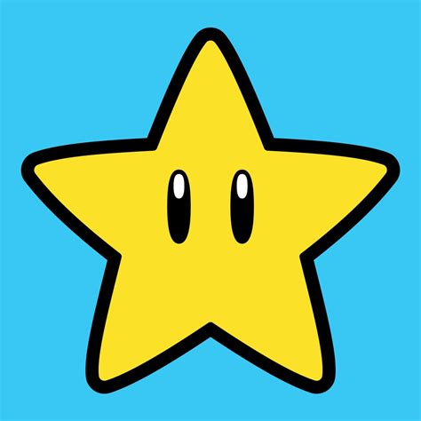 Super Mario Star // Instant Download SVG PNG. Vector Art. Cricut File ...