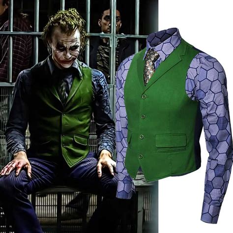 Takerlama Heath Ledger Batman Dark Knight Joker Costume Costume Arthur Fleck