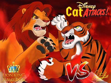 Simba vs Shere Khan Disney Cat Fight by Yingcartoonman on DeviantArt