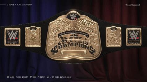 WWE 2K22: Custom Titles - WWE Undisputed Tag Team Championship '22 - YouTube