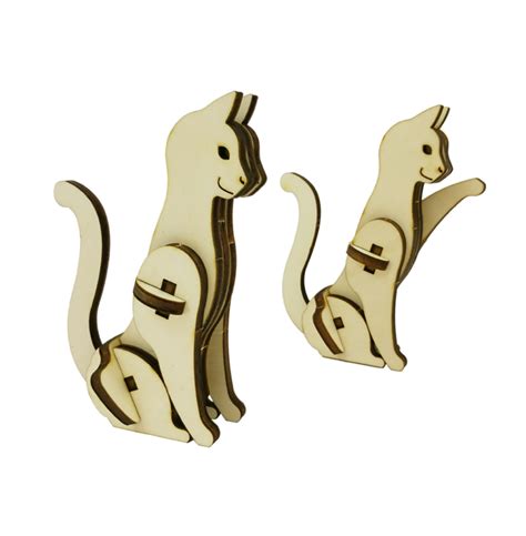 Cat 3D Wooden Puzzle | Touchwoodesign