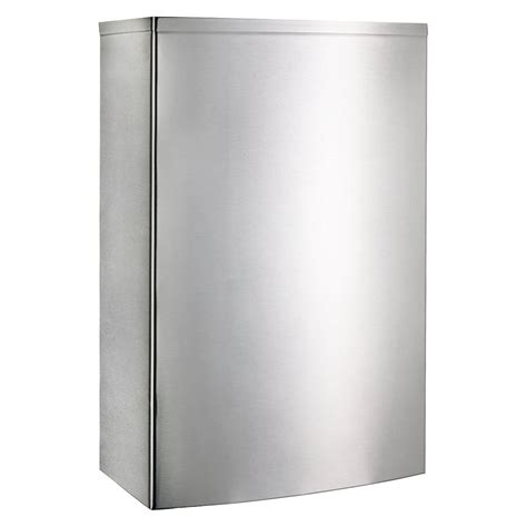 Bobrick B-277 Stainless Steel Surface-Mounted Rectangular Waste Receptacle