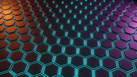 1920x1080 Hexagon Glowing Tiles 5k Laptop Full HD 1080P ,HD 4k Wallpapers,Images,Backgrounds ...