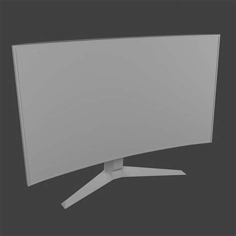 Curved Monitor 3d model