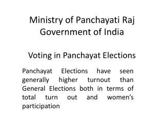 PPT - PANCHAYATI RAJ PowerPoint Presentation, free download - ID:4938830