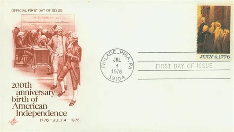 1694 FDC - 1976 13c Declaration of Independence: Hancock and Thomson ...