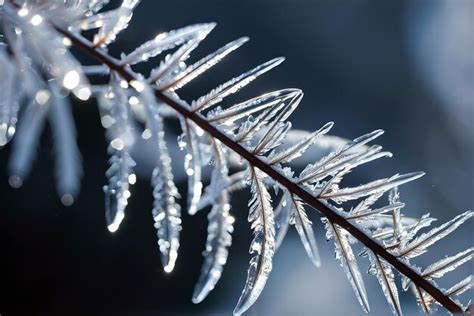 Premium AI Image | Macro Photography of Nature in the Winter