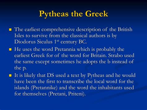 PPT - Pytheas the Greek and and the discovery of Britain PowerPoint ...