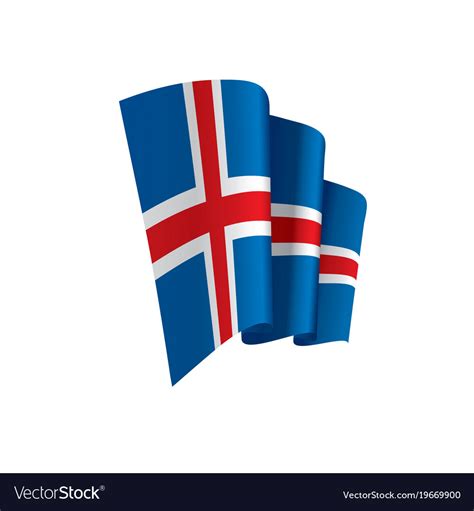 Iceland flag Royalty Free Vector Image - VectorStock