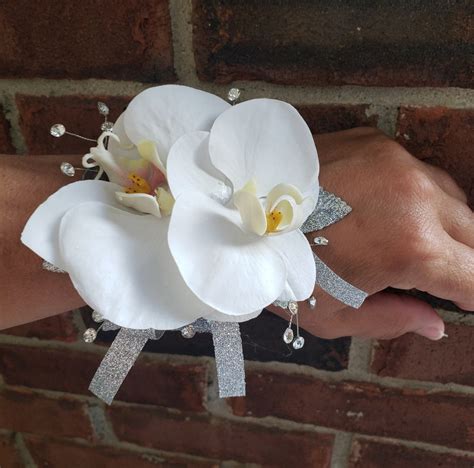 White Orchid Corsage Set - Etsy