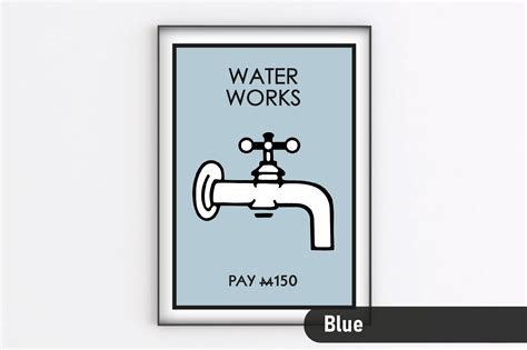 Water Works Monopoly Personalised Print New Home Gift - Etsy