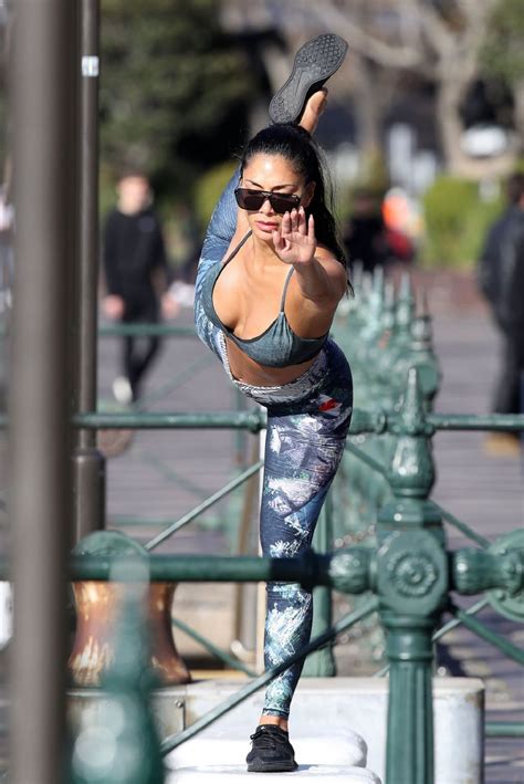 NICOLE SCHERZINGER Doing Yoga Out in Sydney 07/27/2019 – HawtCelebs