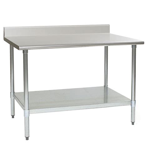 Eagle Group T2448SE-BS 24" x 48" Stainless Steel Work Table with ...