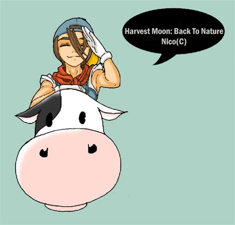 Harvest Moon: The Hero and Cow by Nico6688 on DeviantArt