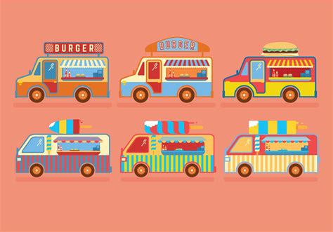 Food Truck Vectors 96586 Vector Art at Vecteezy