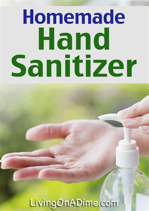 Homemade Hand Sanitizer Recipe - Living on a Dime To Grow Rich