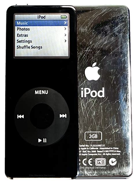 Apple iPod Nano 1st Generation A1137 1GB 2GB 4GB Black Refurbished New ...