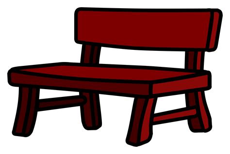 Clipart - bench - coloured