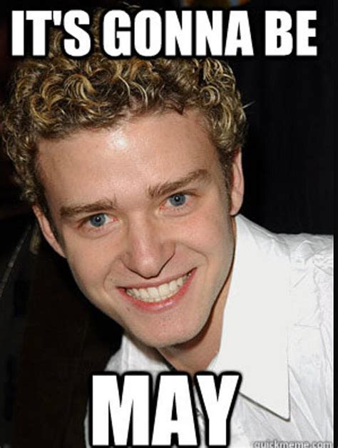 It's Gonna Be May: Justin Timberlake Acknowledges Infamous Meme