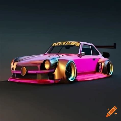 Hyper realistic render of a vintage mercedes benz truck with rwb ...