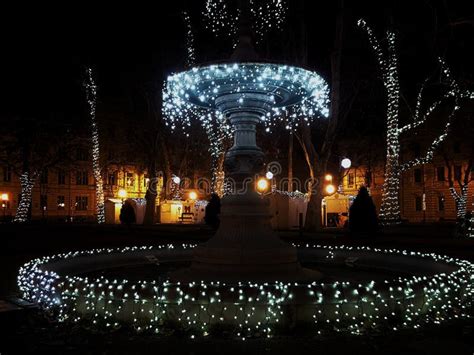 Christmas lights stock image. Image of advent, city, zagreb - 86665061