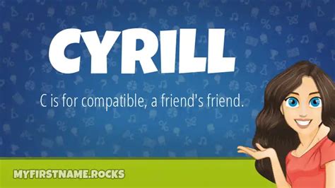 Cyrill First Name Personality & Popularity