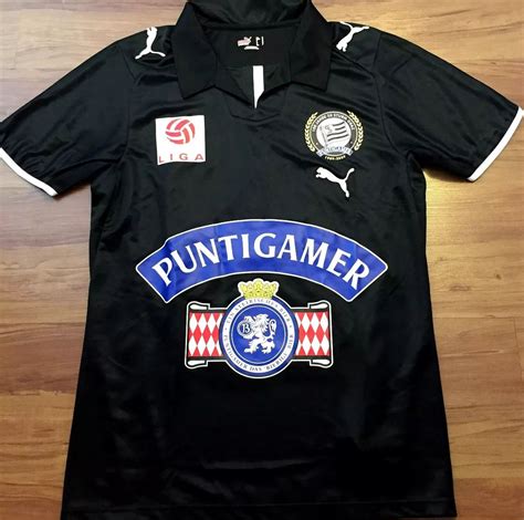 SK Sturm Graz Home football shirt 2008 - 2009. Sponsored by Puntigamer