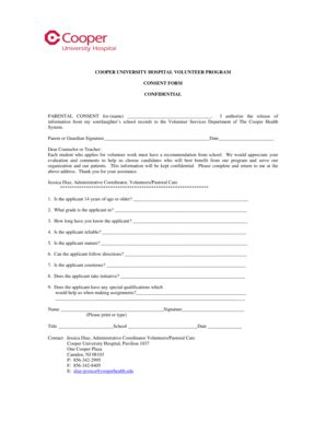 18 Printable application letter for volunteer work in hospital Forms and Templates - Fillable ...