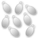 Engraved Silver Plated Oval Tags | Charm Factory | Sterling Silver Charms, Charm Bracelets ...