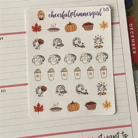 Fall Unicorn Planner Stickers - Etsy