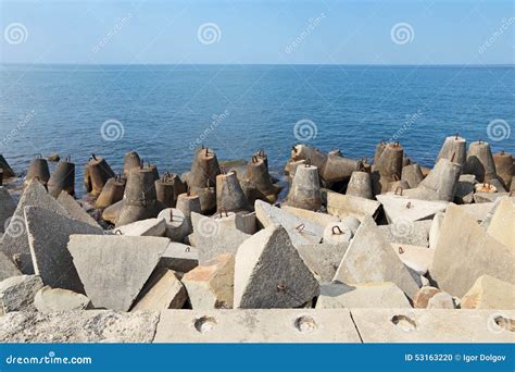 Coastal fortifications stock photo. Image of reinforcement - 53163220