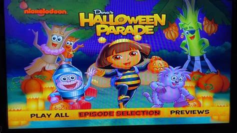 Dora The Explorer: Dora’s Halloween Parade 2011 DVD Menu Walkthrough - YouTube