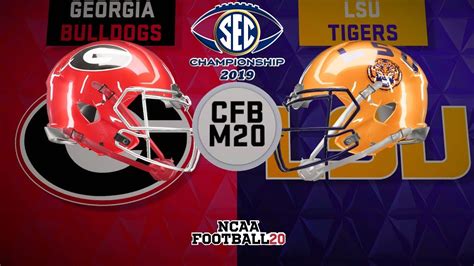 SEC CHAMPIONSHIP Gameplay | NCAA FOOTBALL 20 | GEORGIA vs LSU - DOUBLE ...