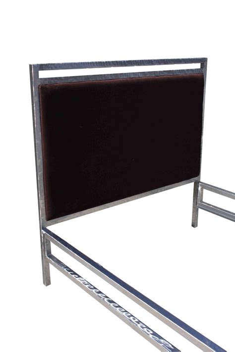 Metal and Upholstered Velvet Bed Frame – Mortise & Tenon