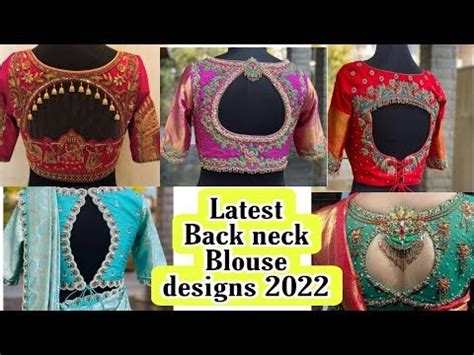 Blouse Designs 2022 Latest Images Using Potli Button Blouse Back Neck ...