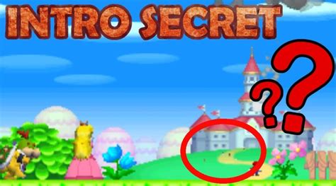 New Super Mario Bros.’ Intro Secret Has Been Unearthed – NintendoSoup