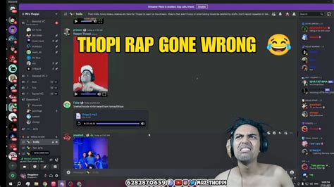 THOPPI REACTING HIS RAP SONG🤣🤣 - YouTube