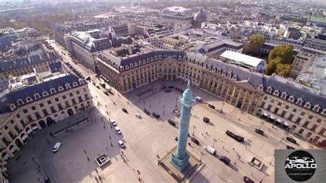 Photographies aériennes de la place Vendôme à Paris