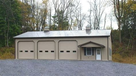 30x50 garage kit residential pole building 30x50 metal garage kits ...