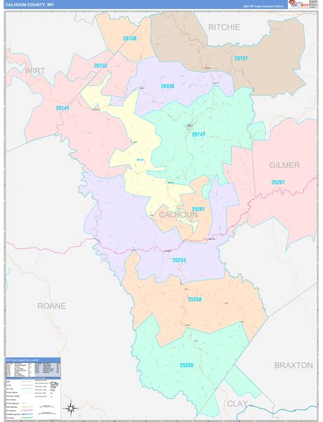 Digital Maps of Calhoun County West Virginia - marketmaps.com