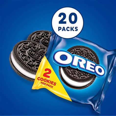 OREO Chocolate Sandwich Cookies - 20 Snack Packs (40 Cookies Total)