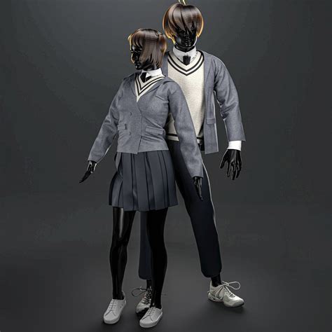 ArtStation - School uniform