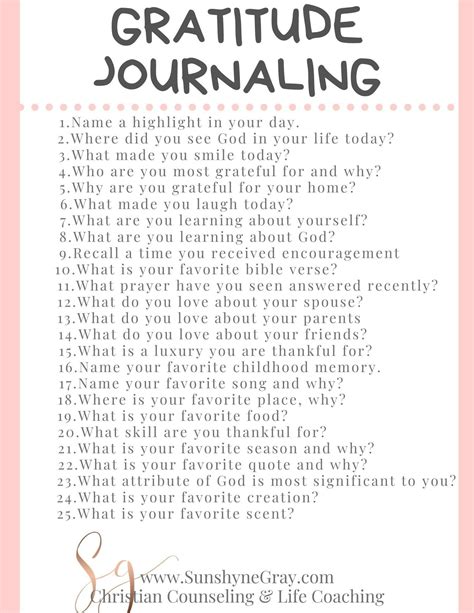 164 Free Mental Health Journaling Prompts - Christian Counseling