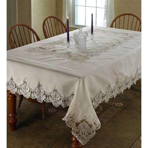 Gabin Vintage Lace Tablecloth | Table linens, Lace tablecloth, Table cloth