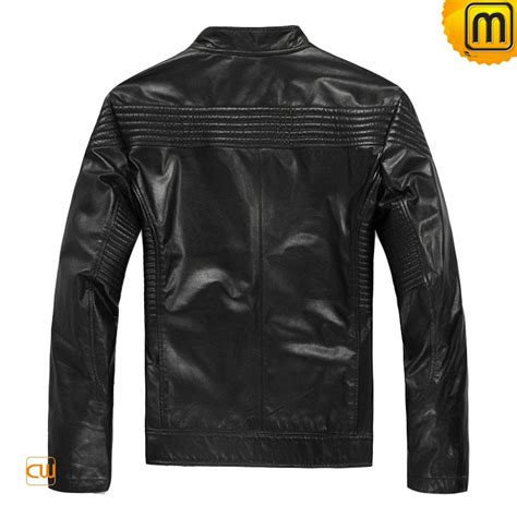 Designer Black Italian Leather Jacket CW809005